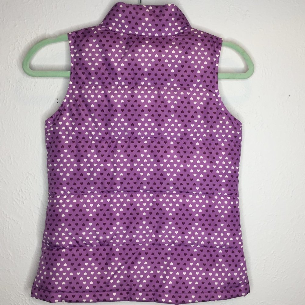 Lands' End girl's purple puffer vest size 6x/7. - Picture 2 of 6